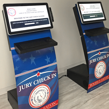 Jury Check-In Kiosks for New Jury Management system
